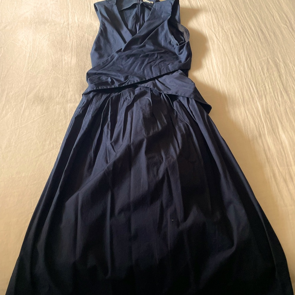 J Crew Navy wrap dress